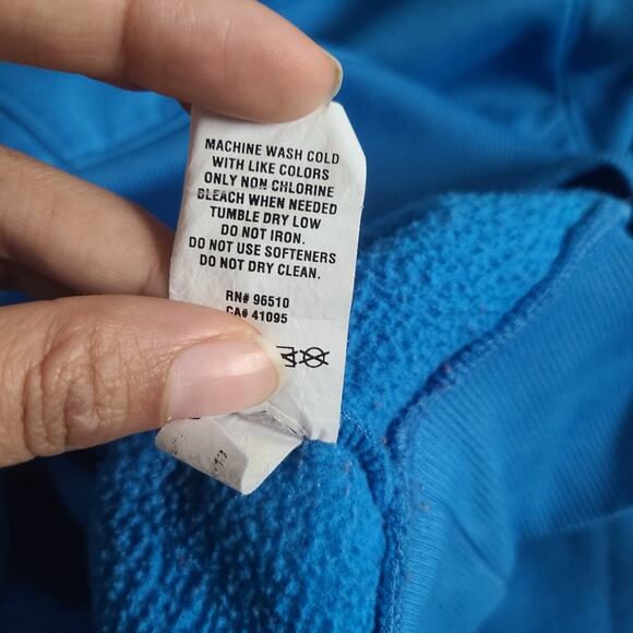 Blue Under Armour Drawstring Coldgear Hoodie Women's SZ S - Picture 7 of 12